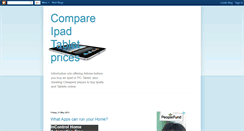 Desktop Screenshot of compareipadtablets.blogspot.com