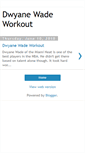 Mobile Screenshot of dwyane-wade-workout.blogspot.com