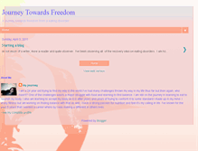 Tablet Screenshot of journeytowardfreedom.blogspot.com