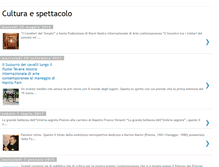 Tablet Screenshot of culturaespettacolo.blogspot.com