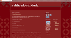 Desktop Screenshot of calificadosinduda.blogspot.com