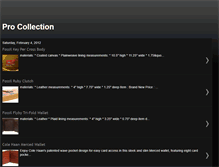 Tablet Screenshot of pro-collection.blogspot.com