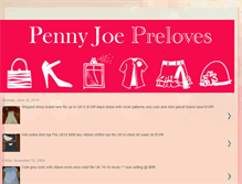 Tablet Screenshot of pennyjoe-preloves.blogspot.com