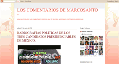 Desktop Screenshot of comentariosdemarcosanto.blogspot.com