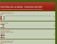 Tablet Screenshot of modaenlahistoria.blogspot.com