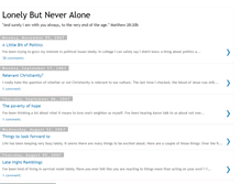 Tablet Screenshot of lonelybutneveralone.blogspot.com