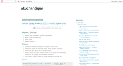 Desktop Screenshot of akuchantique.blogspot.com