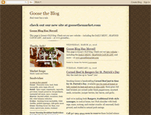 Tablet Screenshot of goosethemarket.blogspot.com