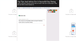 Desktop Screenshot of gaydatinginformation.blogspot.com