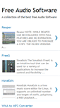 Mobile Screenshot of freeaudiosoftware.blogspot.com