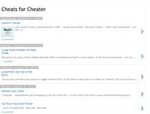 Tablet Screenshot of cheats-for-cheaters.blogspot.com