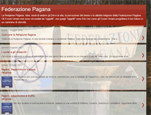Tablet Screenshot of federazionepagana.blogspot.com