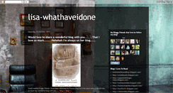 Desktop Screenshot of lisa-whathaveidone.blogspot.com