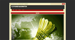 Desktop Screenshot of flypowerbadminton.blogspot.com