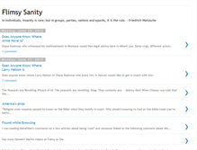 Tablet Screenshot of flimsysanity.blogspot.com