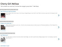 Tablet Screenshot of cherrygirlmelissa.blogspot.com