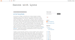 Desktop Screenshot of danceswithlyons.blogspot.com