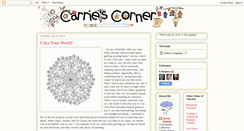 Desktop Screenshot of carriescornerblog.blogspot.com