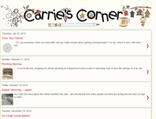 Tablet Screenshot of carriescornerblog.blogspot.com