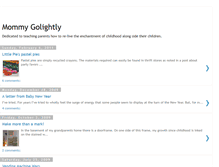 Tablet Screenshot of mommiegolightly.blogspot.com