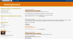 Desktop Screenshot of chokinghazardband.blogspot.com