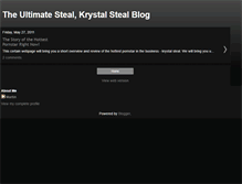 Tablet Screenshot of krystal-steal.blogspot.com