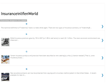 Tablet Screenshot of insurancein21stcenturyworld.blogspot.com