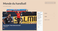 Desktop Screenshot of mondeduhandball.blogspot.com