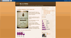 Desktop Screenshot of eueovinho.blogspot.com