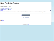 Tablet Screenshot of mynewcarprice.blogspot.com