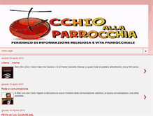 Tablet Screenshot of occhioallaparrocchiasanrocco.blogspot.com