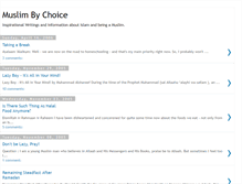 Tablet Screenshot of muslimbychoice.blogspot.com