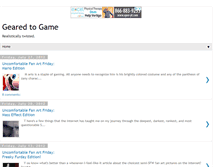 Tablet Screenshot of gearedtogame.blogspot.com