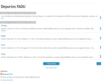 Tablet Screenshot of deportesfadu.blogspot.com
