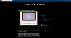 Desktop Screenshot of powerbookg4battery.blogspot.com