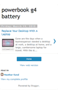 Mobile Screenshot of powerbookg4battery.blogspot.com