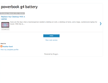 Tablet Screenshot of powerbookg4battery.blogspot.com
