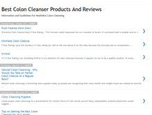 Tablet Screenshot of bestcoloncleansersite.blogspot.com