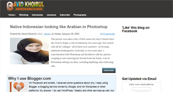 Desktop Screenshot of davidkhoirul.blogspot.com