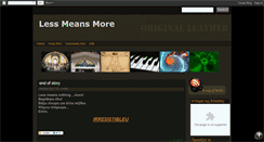 Desktop Screenshot of less-means-more.blogspot.com