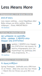 Mobile Screenshot of less-means-more.blogspot.com