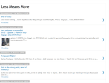 Tablet Screenshot of less-means-more.blogspot.com