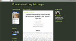 Desktop Screenshot of educationandlinguisticinsight.blogspot.com