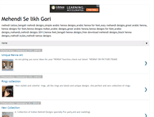 Tablet Screenshot of mehendiselikhgori.blogspot.com
