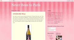 Desktop Screenshot of never-been-to-paris.blogspot.com