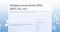 Desktop Screenshot of examinationresultsphilippines.blogspot.com