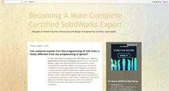 Desktop Screenshot of certifiedsolidworksexpert.blogspot.com