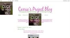 Desktop Screenshot of carriesprojectlog.blogspot.com