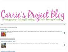Tablet Screenshot of carriesprojectlog.blogspot.com