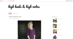 Desktop Screenshot of highheelsandhighnotes.blogspot.com
